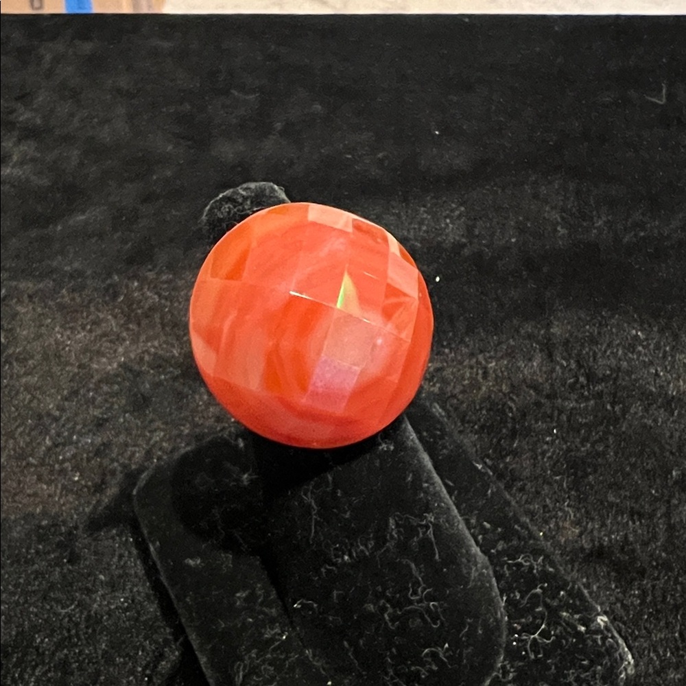 Carnelian and silver ring